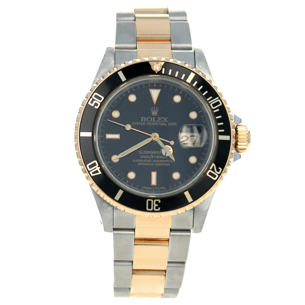 Rolex Submariner Date 40mm Stainless Steel Yellow Gold 16613