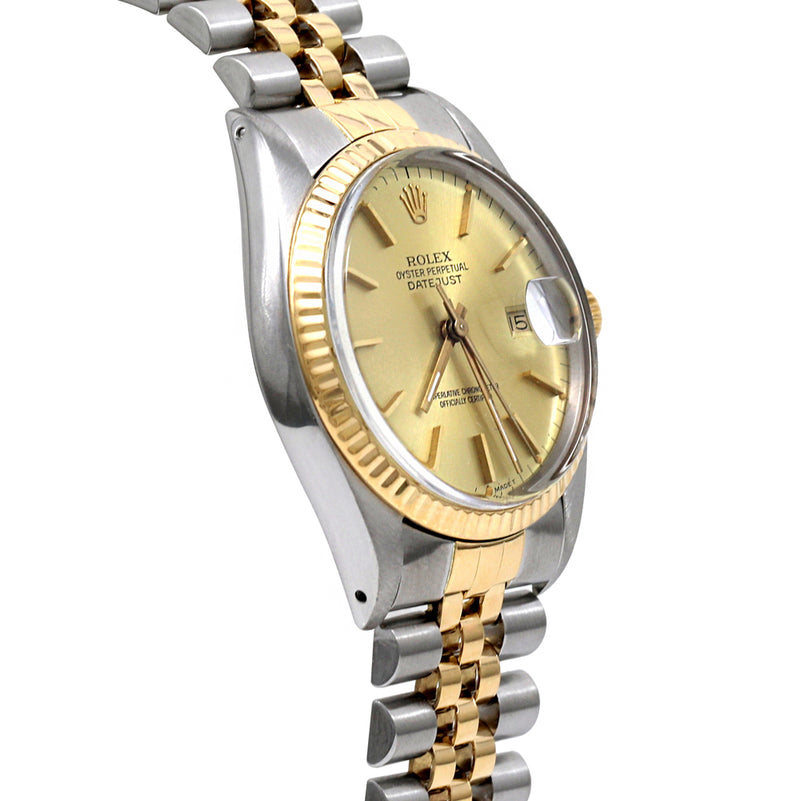 Rolex Datejust 36mm Stainless Steel Yellow Gold 16013