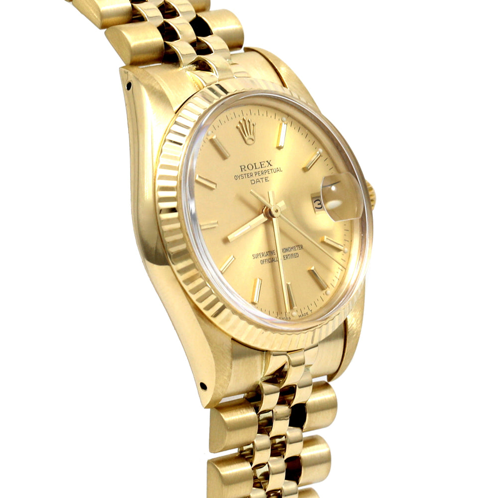 Rolex Oyster Perpetual Date 34mm Yellow Gold 15037