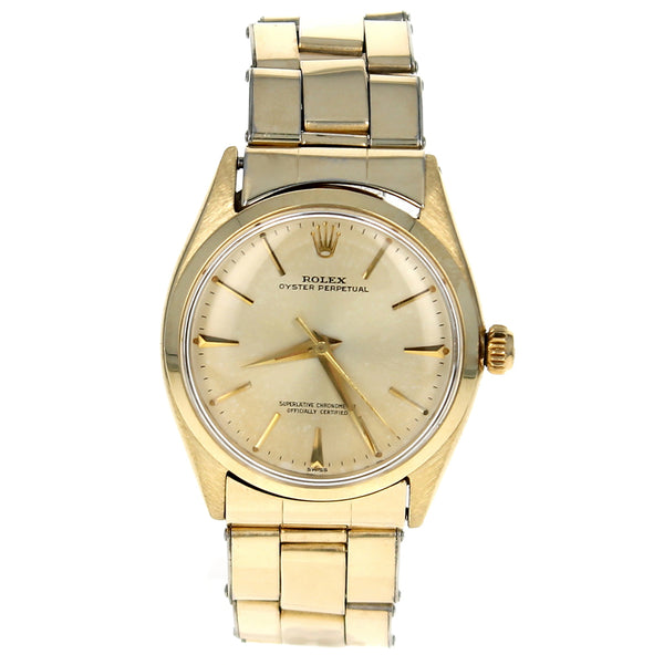 Rolex Oyster Perpetual 34mm Yellow Gold 1002