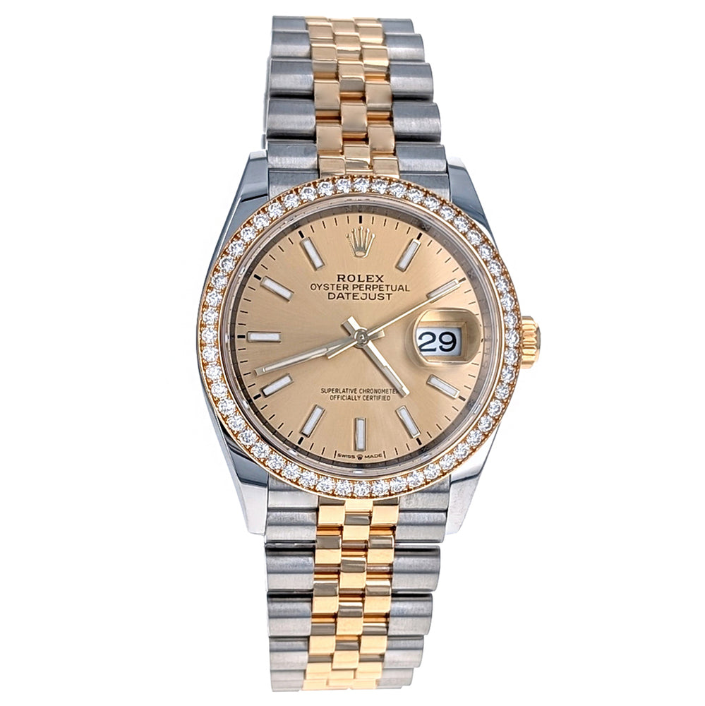 Rolex Datejust 36 Stainless Steel Yellow Gold 126283RBR