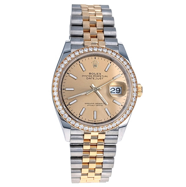 Rolex Datejust 36 Stainless Steel Yellow Gold 126283RBR