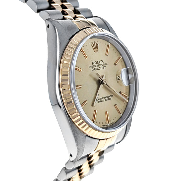 Rolex Datejust 36 Stainless Steel Yellow Gold 116233