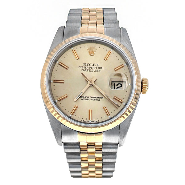 Rolex Datejust 36 Stainless Steel Yellow Gold 116233