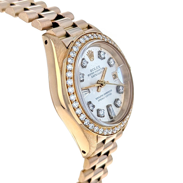 Rolex Lady-Datejust 26mm Yellow Gold President 6917