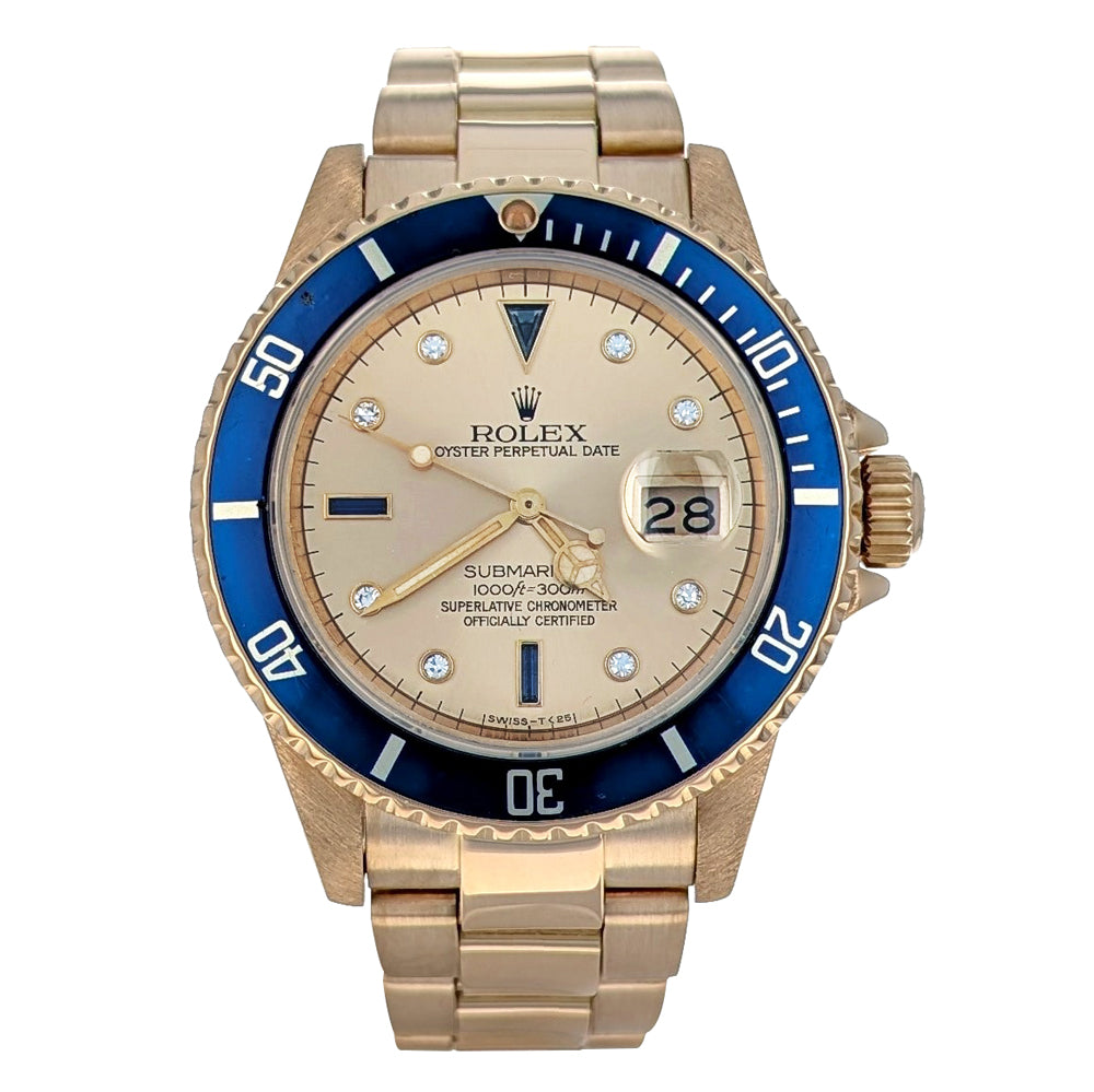 Rolex Submariner Date 40mm Yellow Gold 16808
