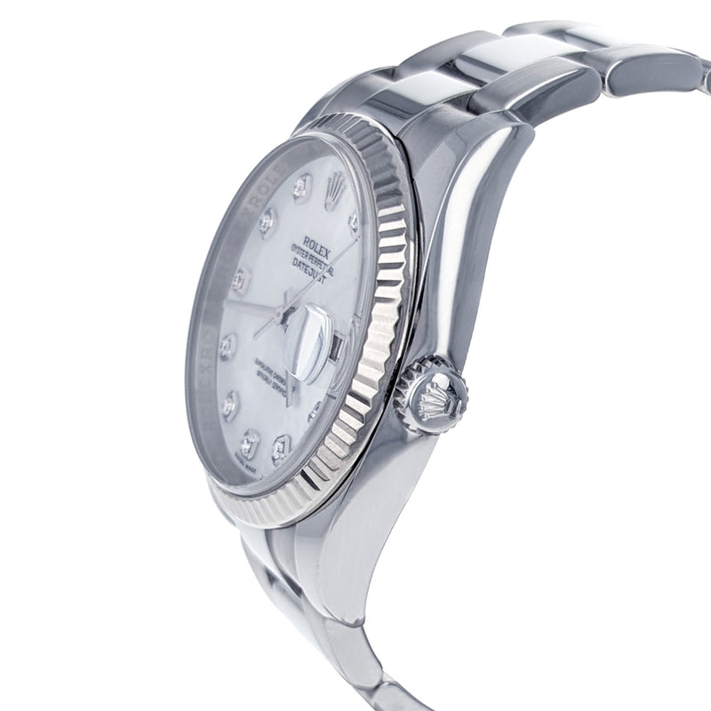 Rolex Datejust 36 Stainless Steel White Gold 116234