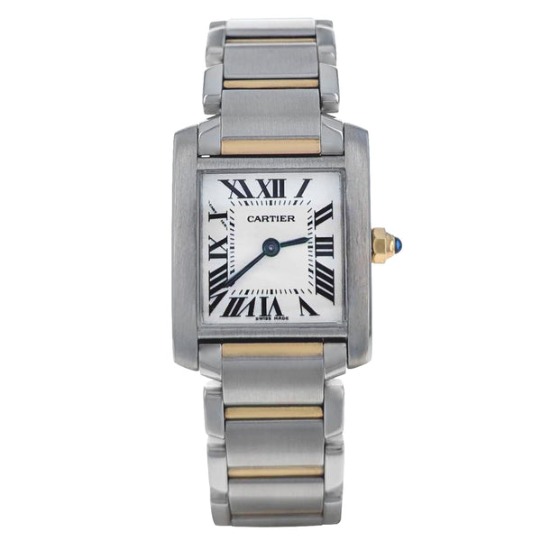 Cartier Tank Francaise Stainless Steel Yellow Gold 2384