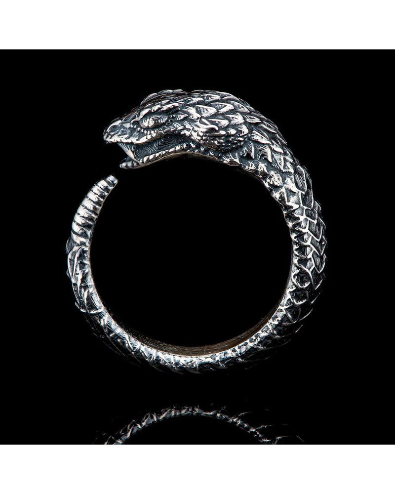 William Henry Sterling Silver OPHION Snake Ring SZ 10