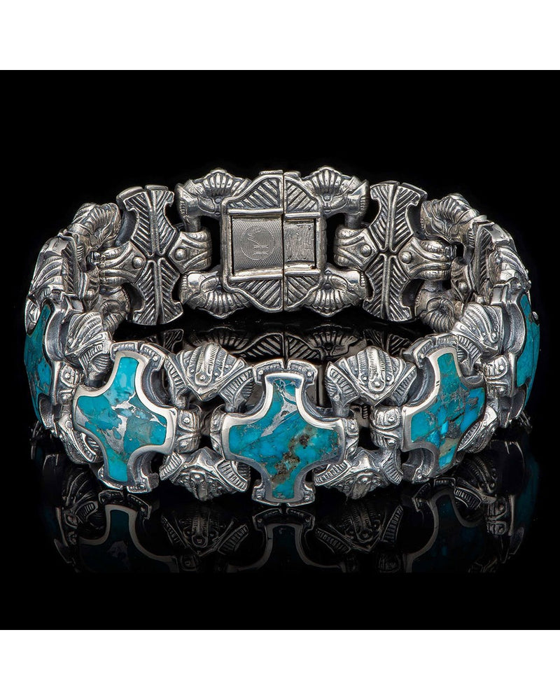 William Henry Sterling Silver Turquoise BR5S TQ ITHICA