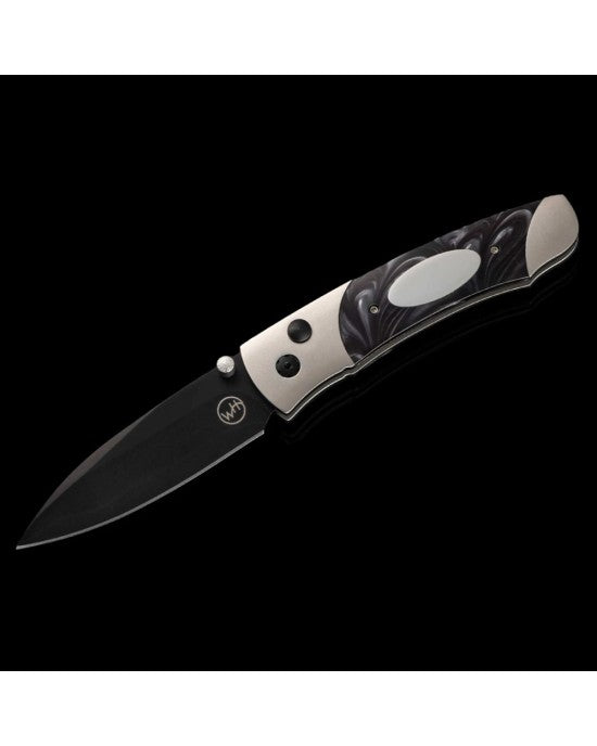 William Henry A Series Black Acrylic Resin Pocket Knife