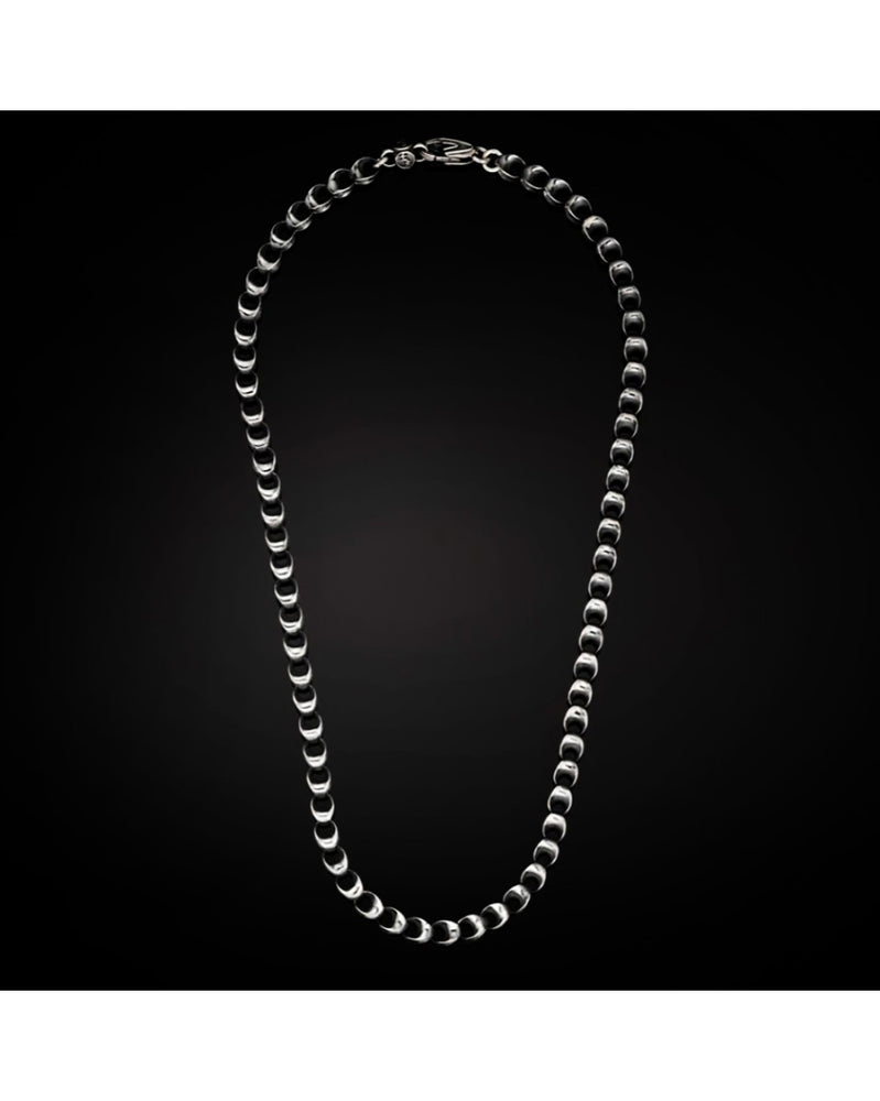 William Henry Caesar Chain Necklace in Sterling Silver