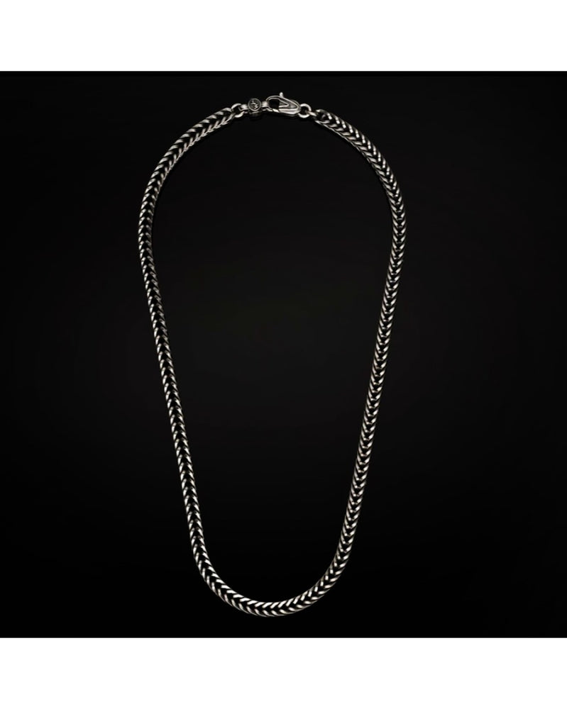 William Henry Vesta Magna Foxtail Chain Necklace in Sterling Silver