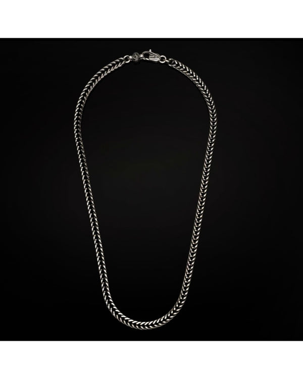 William Henry Vesta Magna Foxtail Chain Necklace in Sterling Silver