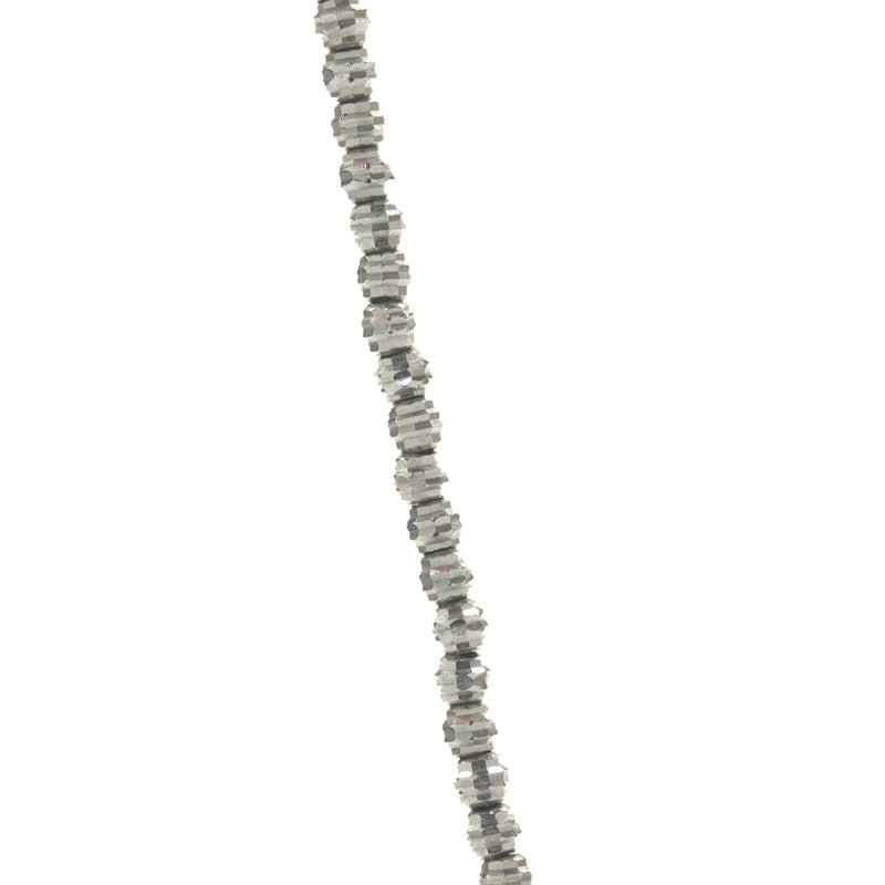 14 Karat White Gold 3MM Diamond Cut Ball Chain