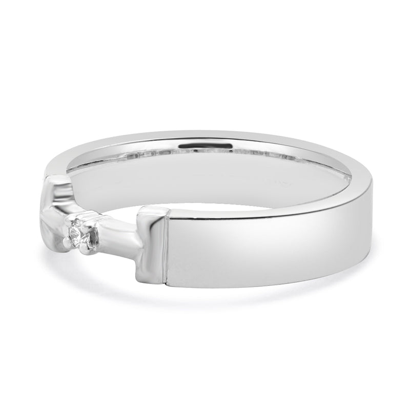 Tiffany & Co. 18 Karat White Gold True Diamond Link Ring