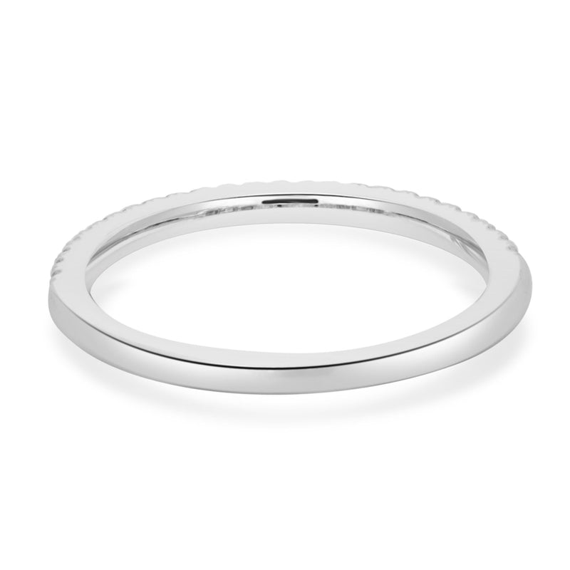 14 Karat White Gold Lab Grown Diamond Anniversary Band