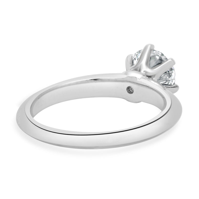 Tiffany & Co. Platinum Diamond Solitaire Ring