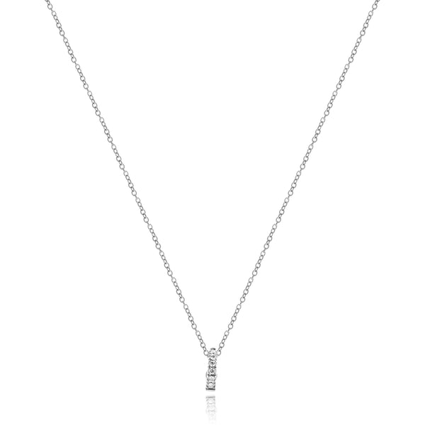 Roberto Coin 18 Karat White Gold Diamond Enhancer Necklace
