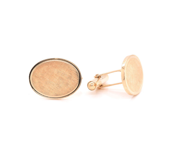 Tiffany & Co. 14 Karat Yellow Gold Monogram Cufflinks