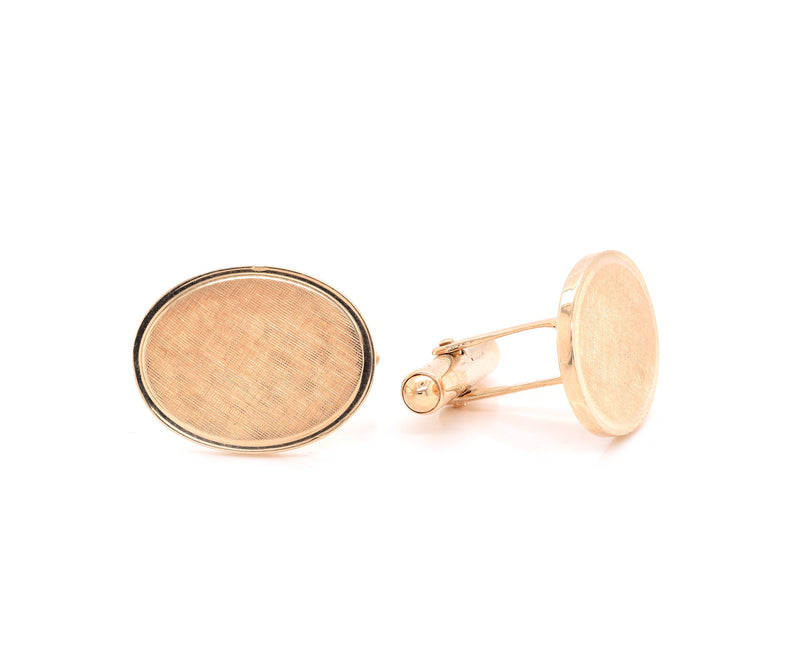 Tiffany & Co. 14 Karat Yellow Gold Monogram Cufflinks