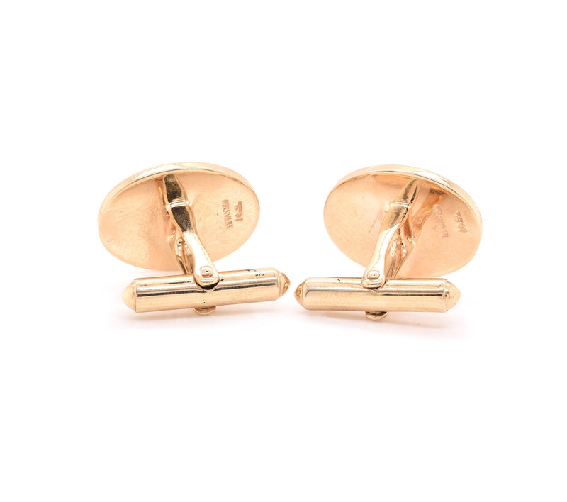 Tiffany & Co. 14 Karat Yellow Gold Monogram Cufflinks