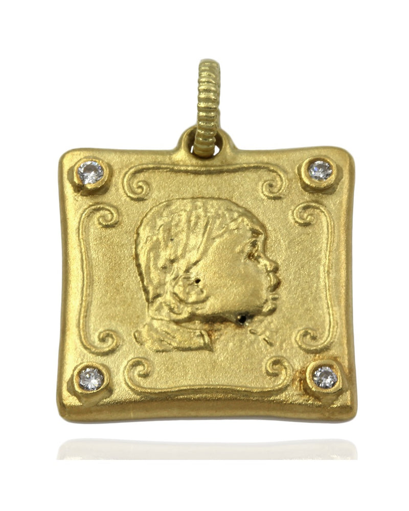 Barry Kronen Babylicious Boy Charm Pendant in Gold