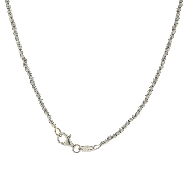 14 Karat White Gold 3MM Diamond Cut Ball Chain