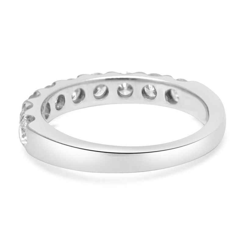 14 Karat White Diamond Common Pronged Anniversary Band