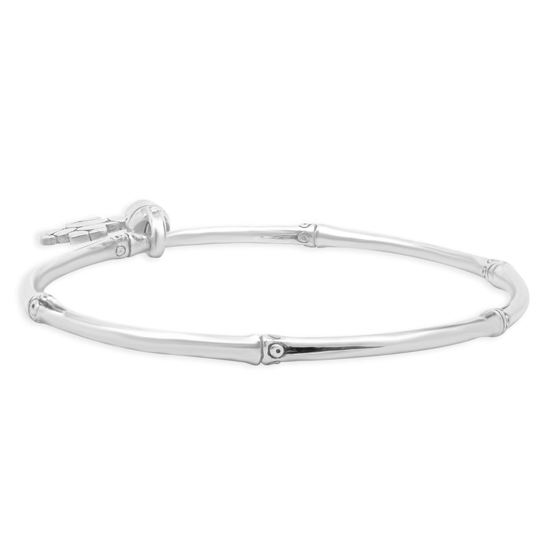 John Hardy Sterling Silver Bamboo Collection Cross Bracelet