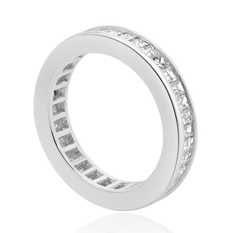 Platinum Baguette Cut Diamond Eternity Band