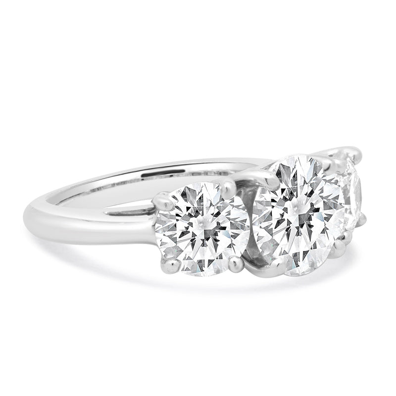 Tiffany & Co. Platinum Three Diamond Engagement Ring