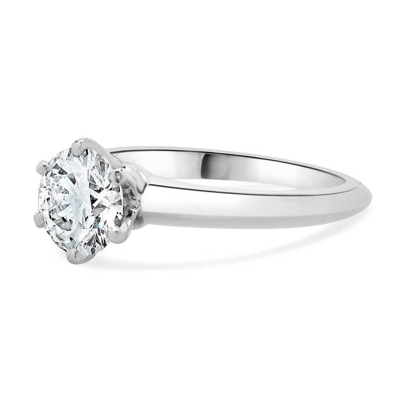 Tiffany & Co. Platinum Diamond Solitaire Ring