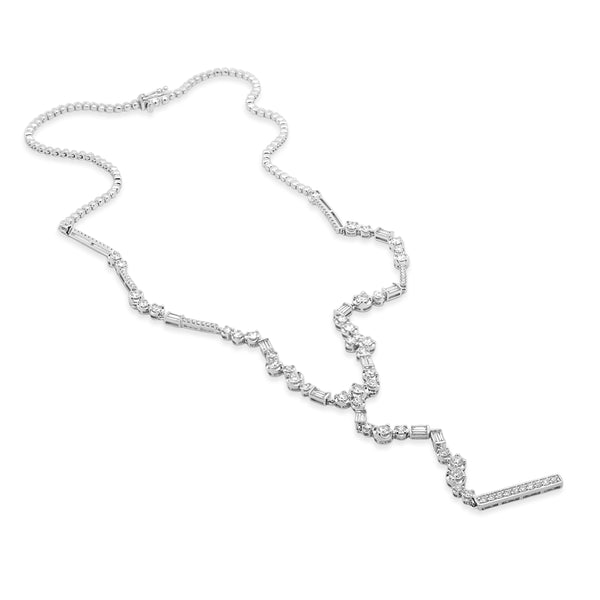 18 Karat White Gold Diamond Necklace