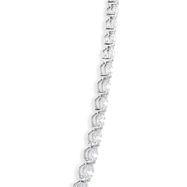 Tiffany & Co. Victoria Platinum Graduated Line Diamond Necklace