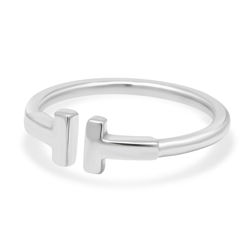 Tiffany & Co. 18 Karat White Gold Tiffany T Ring – E.D. Marshall
