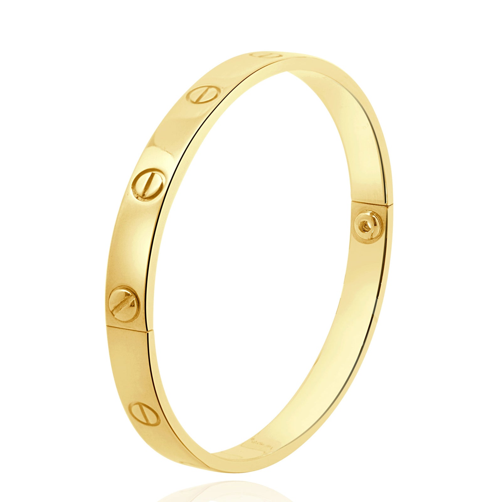 Cartier 18 Karat Yellow Gold Love Bracelet, Size 18 – E.D.