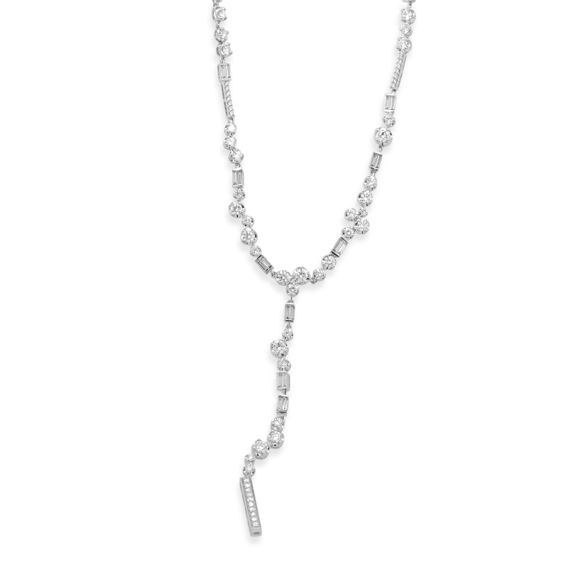 18 Karat White Gold Diamond Necklace