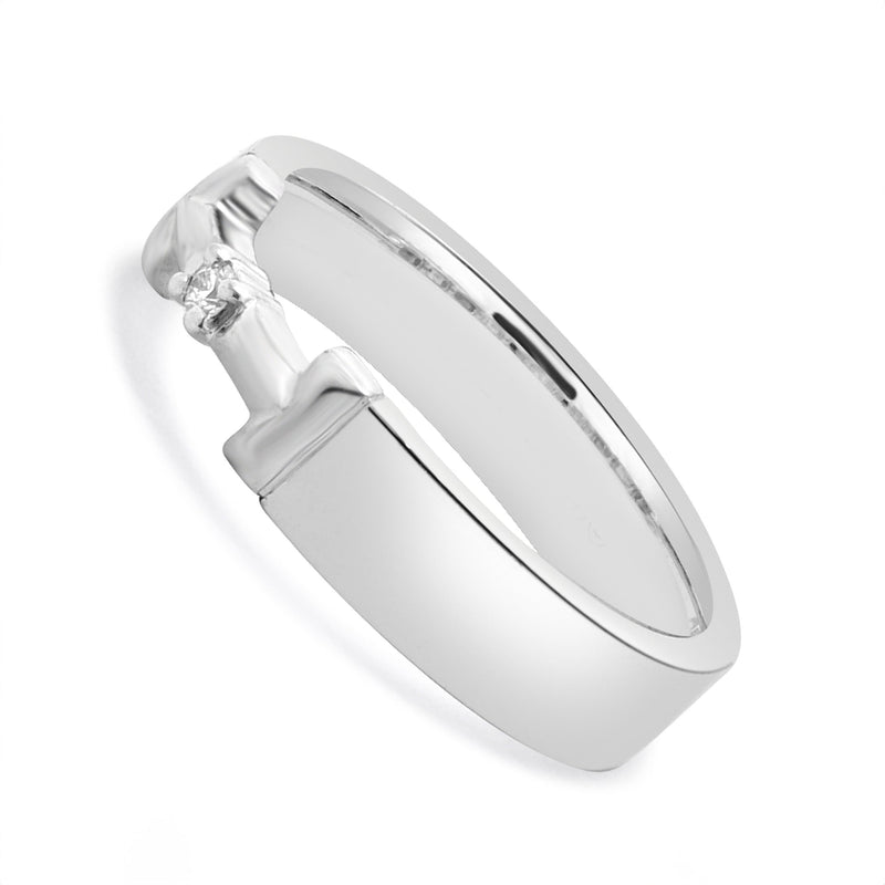 Tiffany & Co. 18 Karat White Gold True Diamond Link Ring