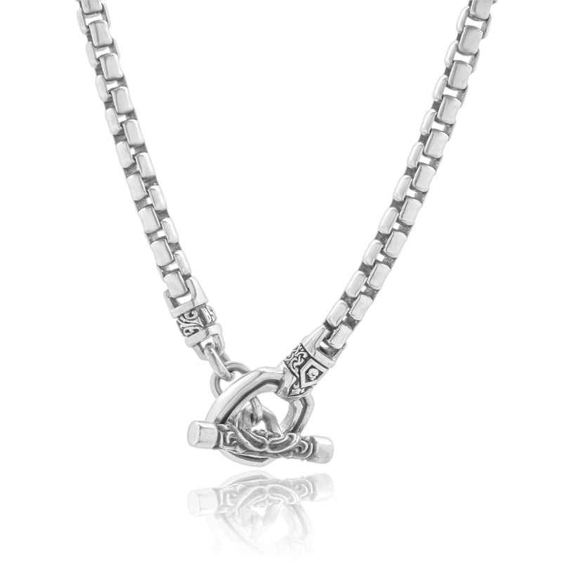 Nightrider Sterling Silver Toggle Necklace